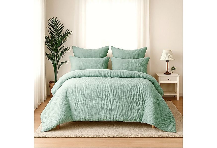 Wolkenfeld Kissenbezug Wolkenfeld Musselin Kissenbezug 40x80 - 80x80 cm mit günstig online kaufen