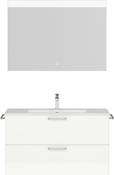 nobilia® Badmöbel-Set »Tolvina«, (2 St., vormontiert, mit Soft-Close), Hoch günstig online kaufen