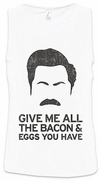 Urban Backwoods Tanktop Give Me All The Bacon Ärmelloses T-Shirt Schinken E günstig online kaufen