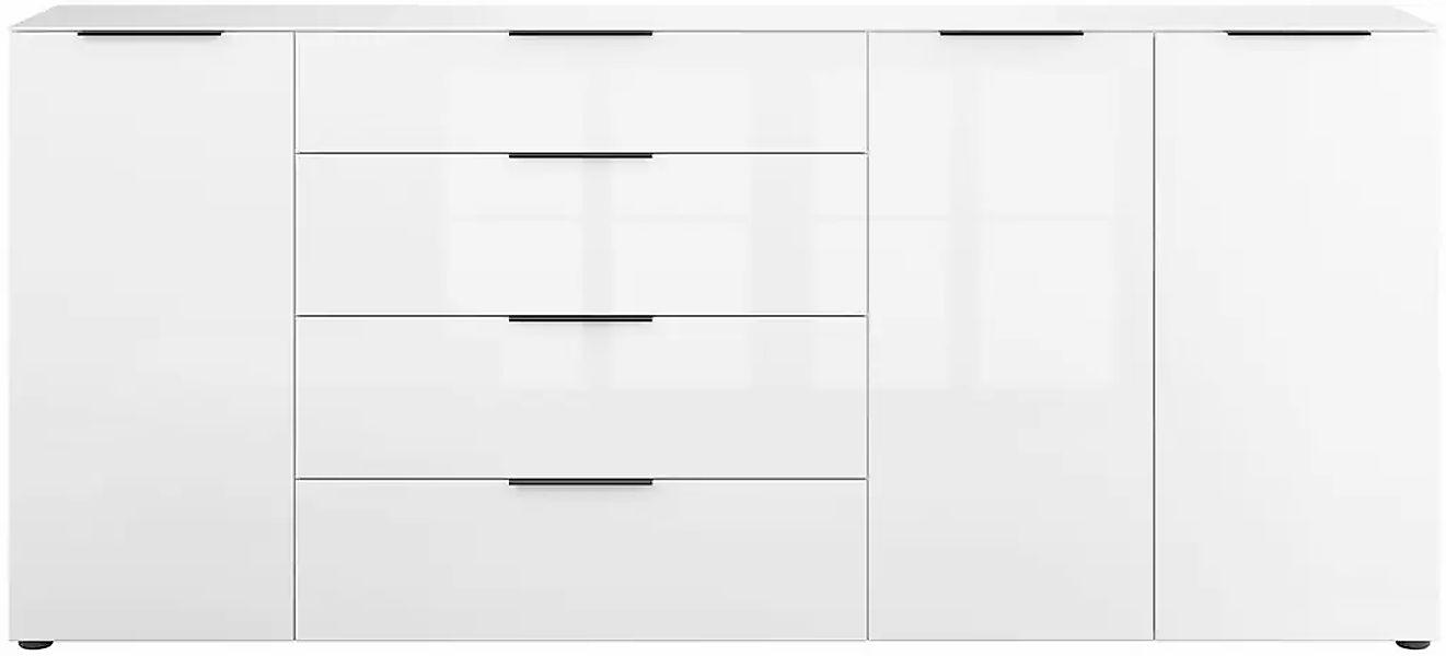 Manjana Möbel Sideboard "Kommode mit Chrom oder Schwarz matten Metallgriffe günstig online kaufen