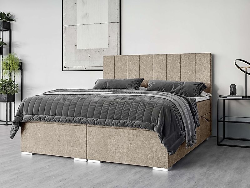 PLACES OF STYLE Polsterbett "Ginoro mit Matratze und Topper, in 3 Breiten ( günstig online kaufen