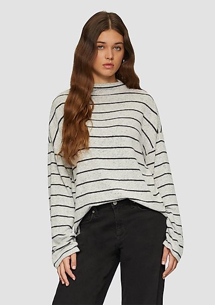 QS Langarmshirt T-Shirt Flauschiges, locker geschnittenes günstig online kaufen