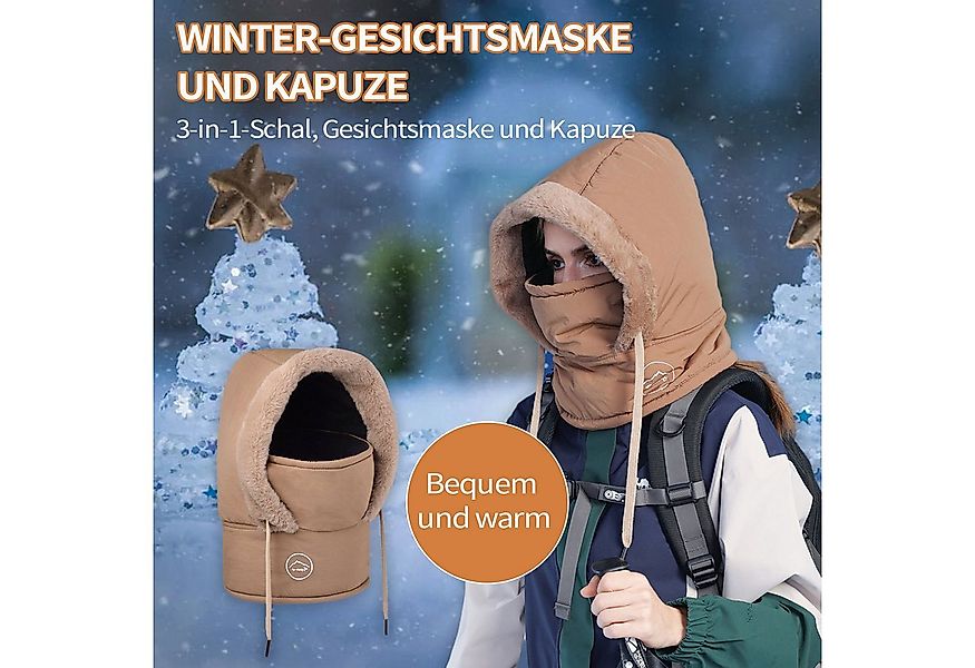 Refttenw Skimütze Sturmhaube Winter für Damen,wintermütze,wasserabweisend,P günstig online kaufen