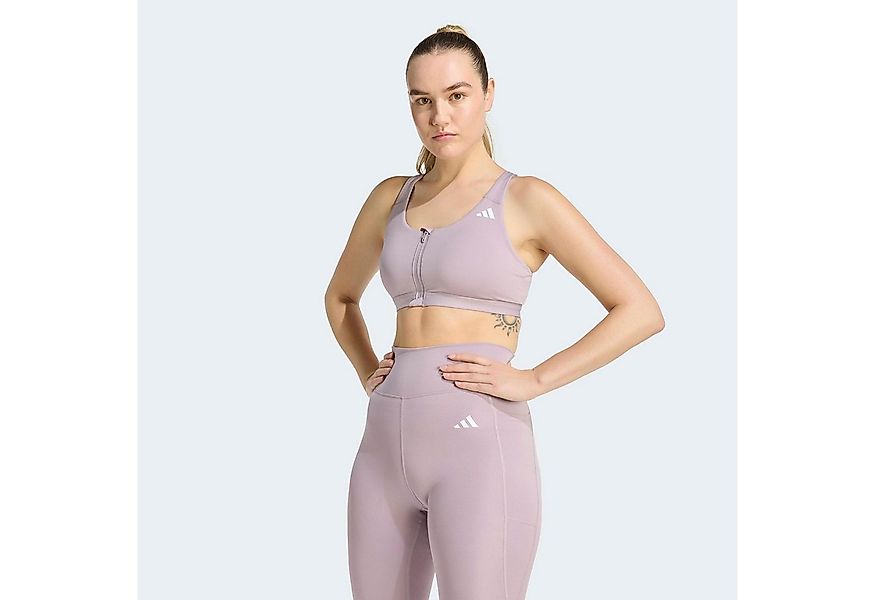 adidas Performance Sport-BH OPTIME ESSENTIALS WORKOUT ZIP-FRONT MEDIUM SUPP günstig online kaufen