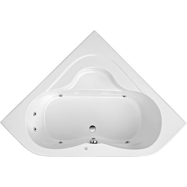 OTTOFOND Whirlpool-Badewanne Lucia, (Komplett-Set, 1-tlg), Typ 1, chrom günstig online kaufen