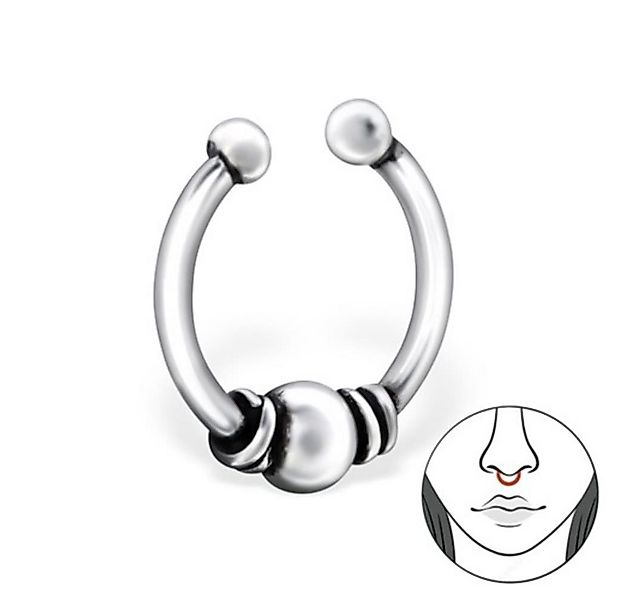 Order & Smile Schmuck Nasenpiercing Fake Nasenring Klemmring Septum Piercin günstig online kaufen