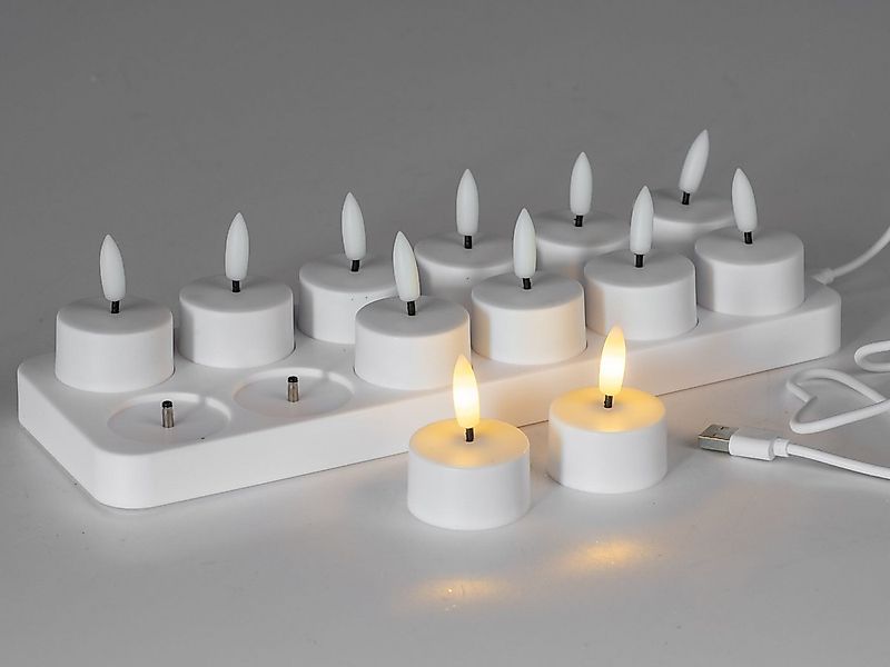 formano LED-Kerze Akku Teelichter, Akkubetrieben günstig online kaufen