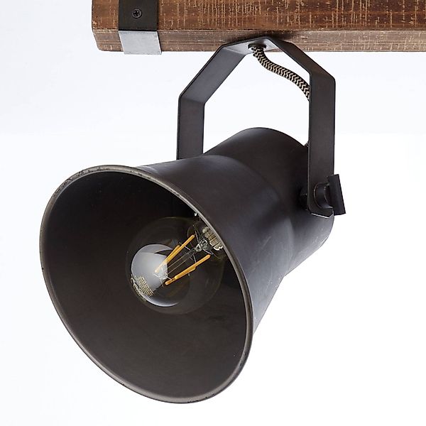 Brilliant Deckenstrahler Plow, ohne Leuchtmittel, Spotbalken 2flg schwarz s günstig online kaufen