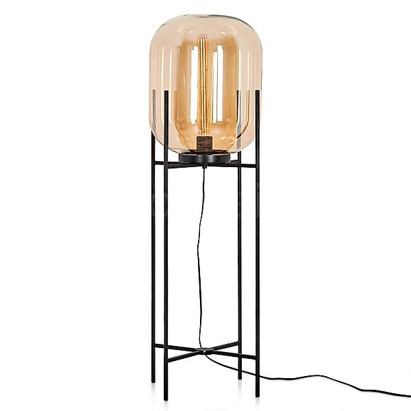 hofstein Stehlampe moderne Stehlampe aus Metall/Glas günstig online kaufen