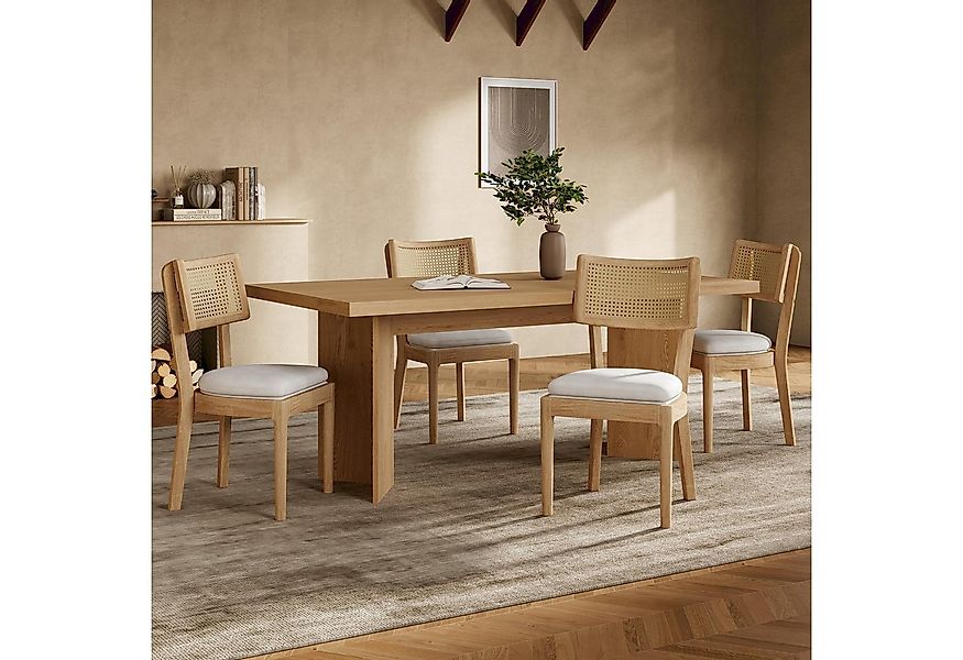 Flieks Esszimmerstuhl (Gestell aus Massivholz, Set, 4 St), 4er Set Polsters günstig online kaufen