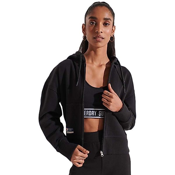 Superdry Code Essential Sweatshirt Mit Reißverschluss XS Black günstig online kaufen