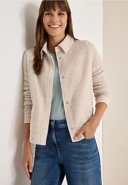 Teddy-Jacke mit Corddetails günstig online kaufen