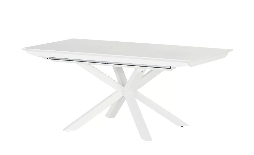 Berger & Rath Säulentisch ausziehbar  Xeno - weiß - 90 cm - 77 cm - Tische günstig online kaufen