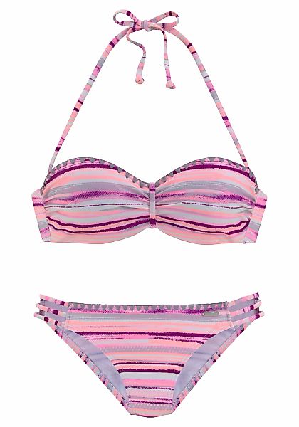 Venice Beach Bügel-Bandeau-Bikini mit Häkelkanten günstig online kaufen