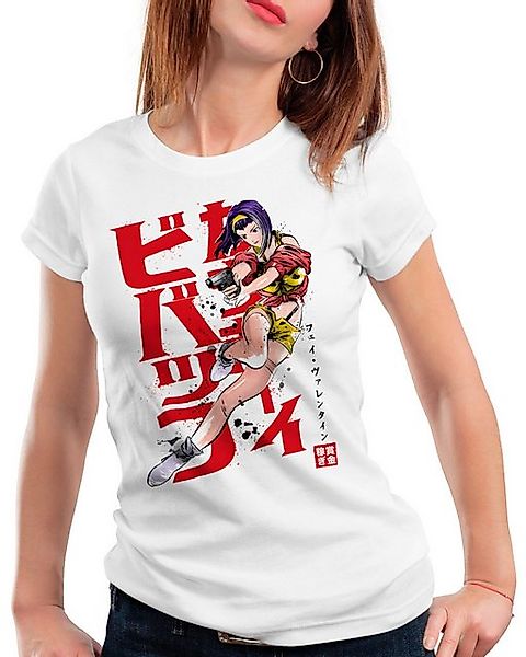 style3 T-Shirt Faye in Action anime manga swordfish cowboy bebop günstig online kaufen