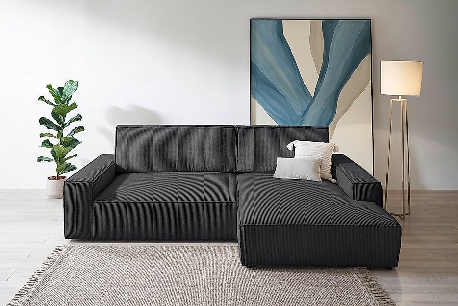 Home affaire Ecksofa "NEU: SHERWOOD XXL 284, Big-Sofa L-Form, tiefe Sitzflä günstig online kaufen