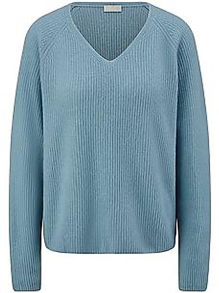 V-Pullover Peter Hahn blau günstig online kaufen