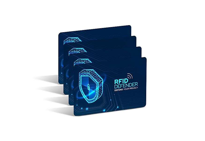 Tec-Expert Geldbörse RFID DEFENDER 4er Set NFC Scan Blocker-Karten Abschirm günstig online kaufen