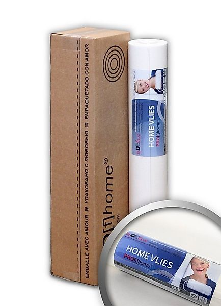 Profhome Vliestapete HomeVlies glatte überstreichbare Vliestapete weiß Glat günstig online kaufen