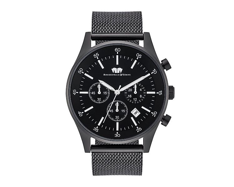 Rhodenwald & Söhne Chronograph Goodwill schwarz Goodwill, mit Milanaise-Arm günstig online kaufen