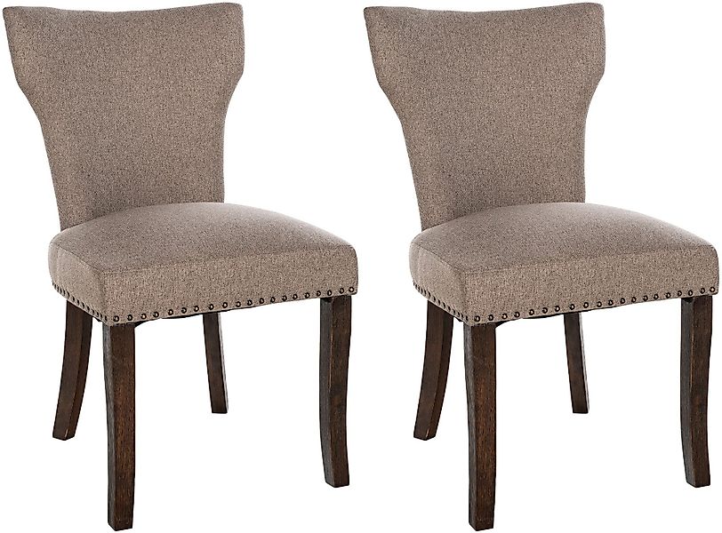 CLP Esszimmerstuhl Zadar (2er Set), Stoffbezug günstig online kaufen