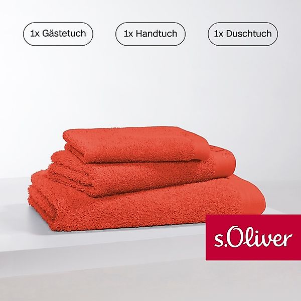 s.Oliver Handtuch Set »s. Oliver, besonders weich und saugfähig«, (Set, 3 S günstig online kaufen