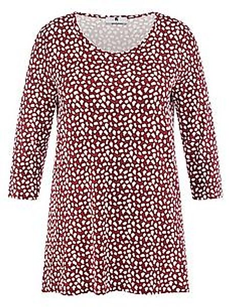 Rundhals-Shirt 3/4-Arm Anna Aura rot günstig online kaufen