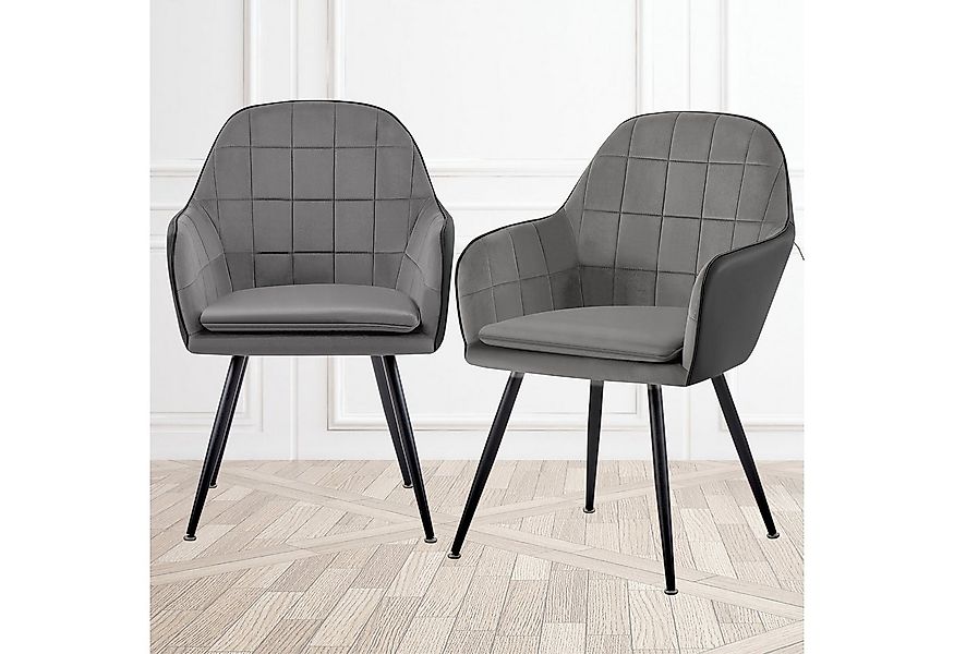 TRISENS Esszimmerstuhl Ophelia (Stück, 2 St), Essstuhl mit abgestepptem Sam günstig online kaufen