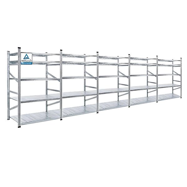 PROREGAL Fachbodenregal Proximo 200 x 750 x 80 cm 5 Ebenen Fachlast 130 Bei günstig online kaufen