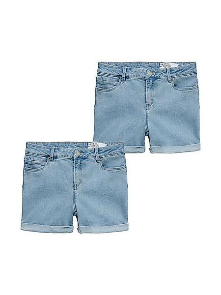 Vero Moda Jeansshorts 2er-SET Hotpants, fünf Taschen, umgeschlagene Säume ( günstig online kaufen