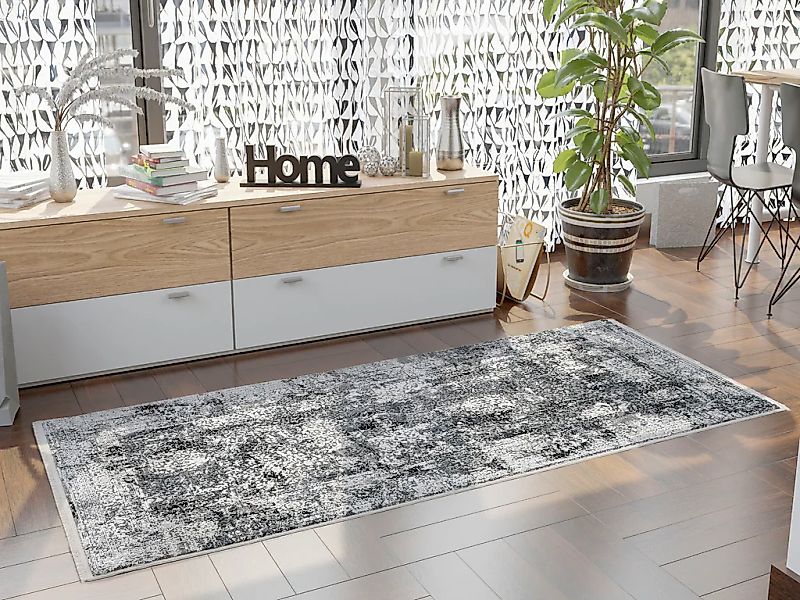 OCI DIE TEPPICHMARKE Läufer "CAVA" rechteckig 8 mm Höhe Glanz Viskose, mit günstig online kaufen