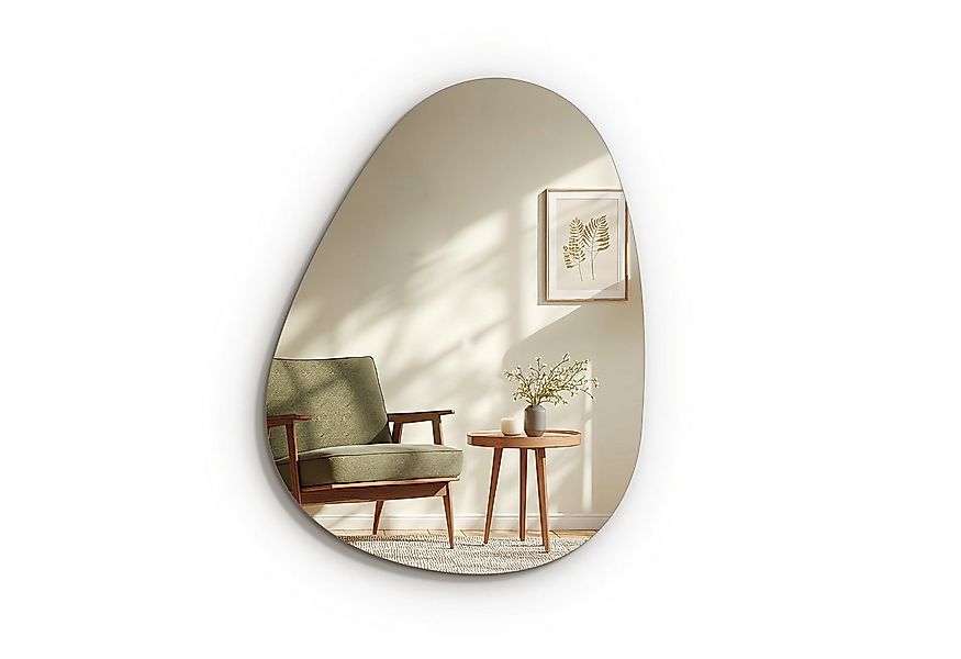 EMKE Spiegel Wandspiegel asymmetrisch Ultradünn Tropfenform, Tropfenform De günstig online kaufen