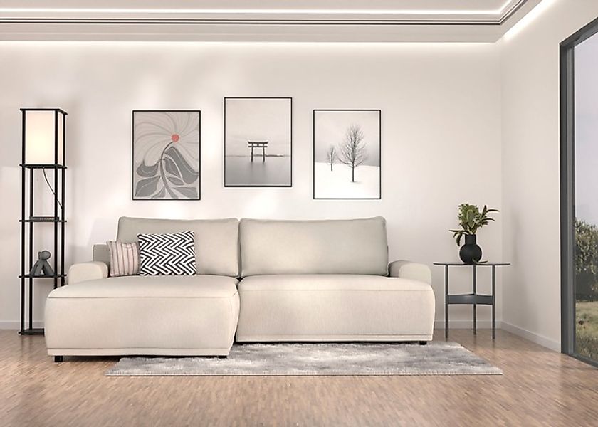 TRENDMANUFAKTUR Ecksofa »Fordon, Schlafsofa mit Bettkasten, Couch in L-Form günstig online kaufen