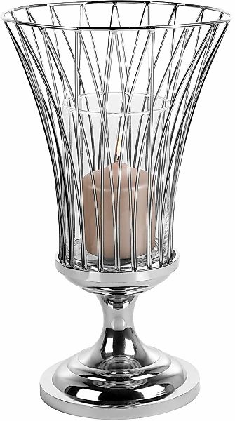 Fink Windlicht "ALLEGRA" Kerzenhalter aus Edelstahl und Glas günstig online kaufen