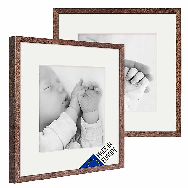 PHOTOLINI Bilderrahmen 2er Set Echtholz mit günstig online kaufen