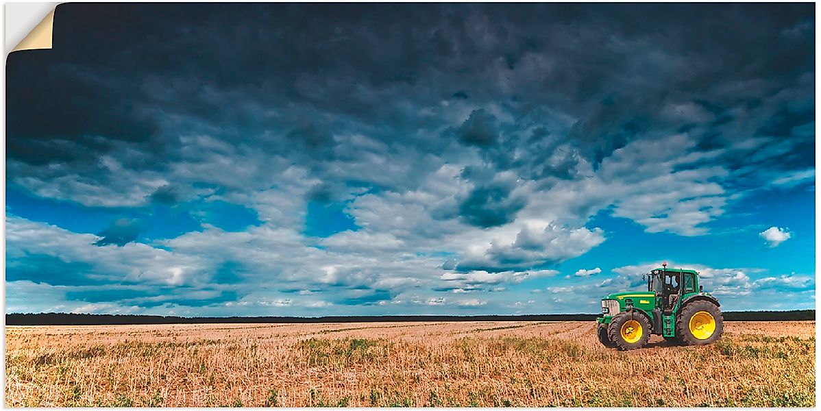 Artland Wandbild »Traktor Landschaftsfotografie«, Traktoren, (1 St.), als P günstig online kaufen