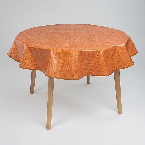 laro Tischdecke 140cm runde Wachstuchtischdecke Saum-Eingefasst günstig online kaufen