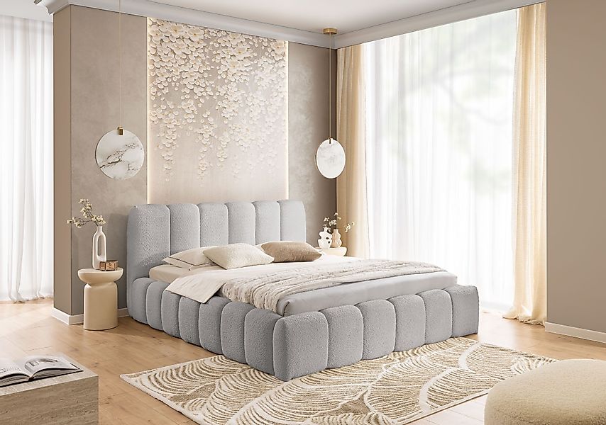 yourhouse24 Polsterbett Micandi Doppelbett Bettgestell Lattenrost günstig online kaufen