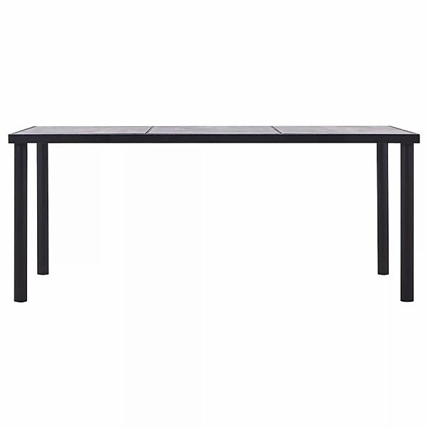 vidaXL Esstisch Schwarz und Betongrau 180 x 90 x 75 cm MDF günstig online kaufen