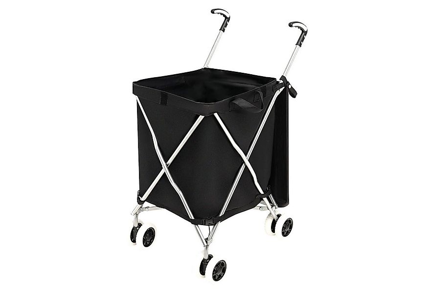 COSTWAY Einkaufstrolley, 90 l, bis 55 kg, mit Rädern & Griff, klappbar günstig online kaufen