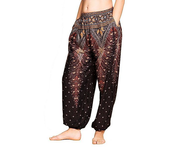 PANASIAM Haremshose Muckhose im Peacock Design leichte Sommerhose als Harem günstig online kaufen
