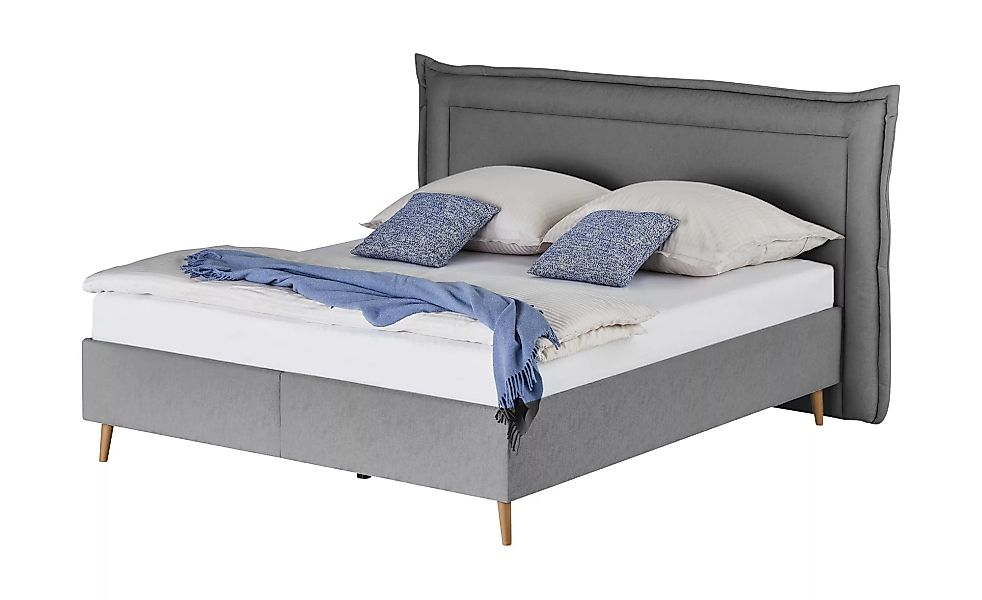 Möve Polsterbett  Fantasia - grau - 200 cm - 122 cm - Betten > Doppelbetten günstig online kaufen