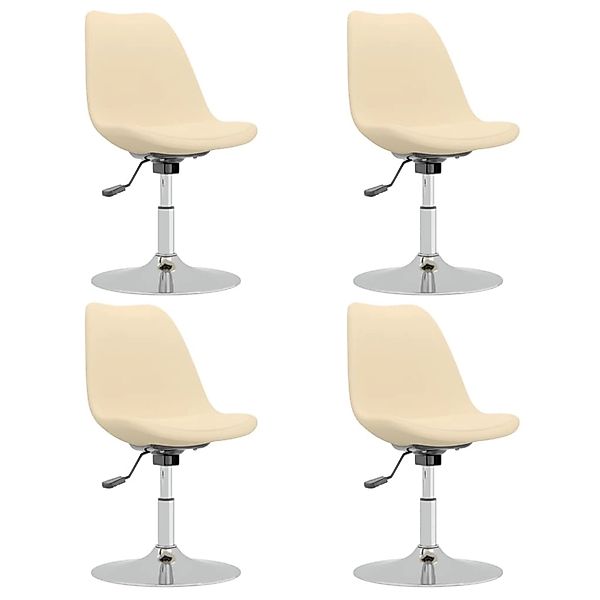 vidaXL Esszimmerstühle 4 Stk Drehbar Creme Stoff 338337 günstig online kaufen