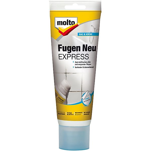 Molto Fugenspachtel Molto Fugen Neu Express Weiß 220ml Matt Auffrischen von günstig online kaufen