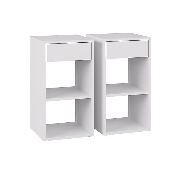 Vicco Nachtschrank Dany, Weiß, 2er Set günstig online kaufen