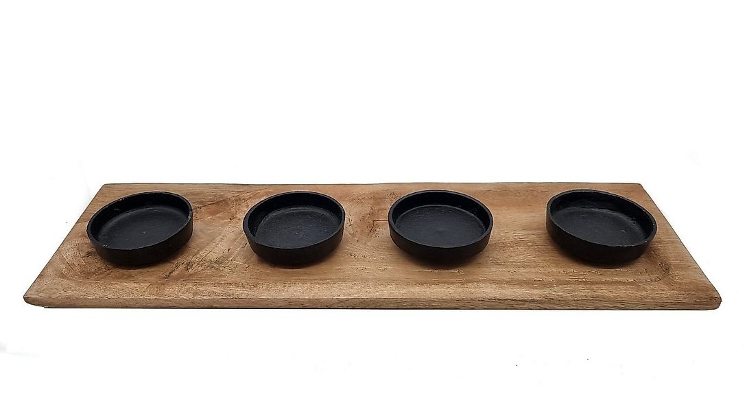 Spetebo Adventsleuchter Mango Advents Kerzenhalter für 4 Kerzen - 45 cm (In günstig online kaufen