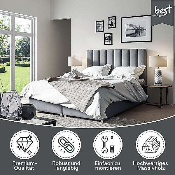 Best for Home Boxspringbett mit Bettkasten günstig online kaufen