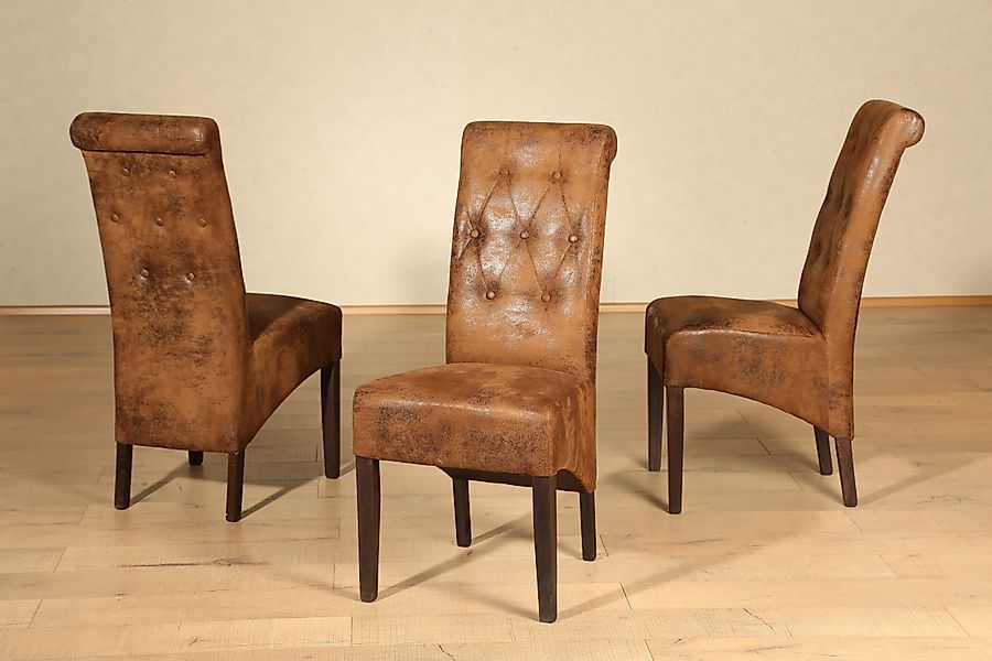 Home affaire Polsterstuhl "Harry" (Set) 2 Stk. Microfaser günstig online kaufen