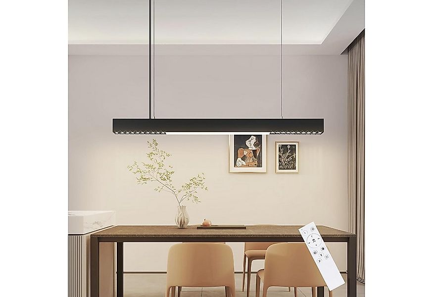 Nettlife LED Pendelleuchte Esstisch Dimmbar Schwarz Hängelampe 150CM Höhenv günstig online kaufen