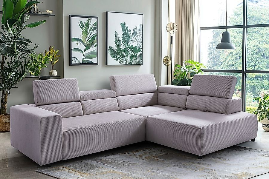 exxpo - sofa fashion Ecksofa "VITTORIO mit Komfortfunktionen, bequem und mo günstig online kaufen